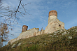 Zamek w Chęcinach. Fotografię wykonano na jesieni 2009 roku.