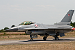 Jeden z sześciu duńskich F-16, które uczestniczyły w operacji libijskiej. Samolot wykonywał loty z bazy Sigonella na Sycylii. Czerwiec 2005 rok. Francja.