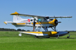 Wodnosamolot na płycie lotniska.De Havilland DHC-2 Beaver. Lipiec 2013 rok.