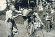Wyścig dookoła Niemiec. IV etap wyścigu z Chemnitz do Erfurtu. 10 Czerwiec 1937 rok.